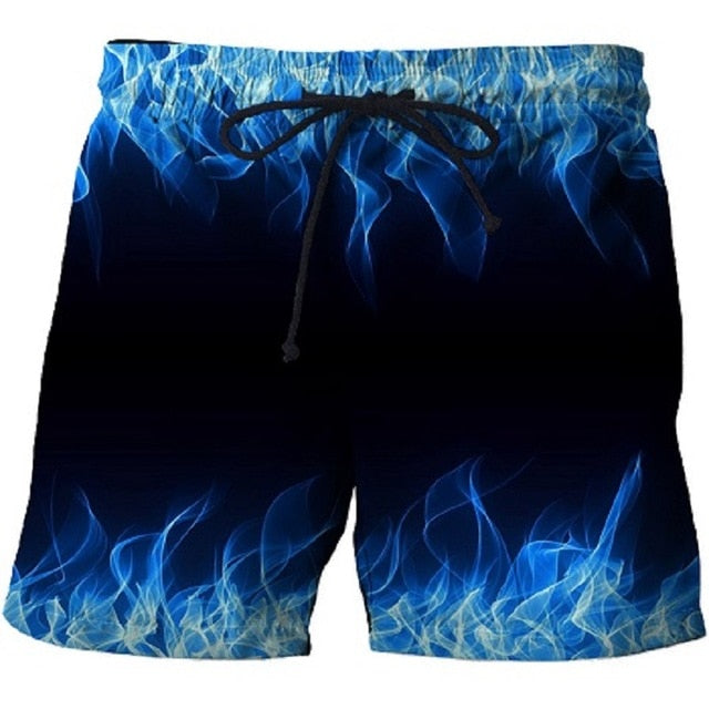 Ice & Fire Dragon 3D Print Summer Beach Shorts Streetwear Men Board Short Plage Casual Quick Dry Sport  Shorts