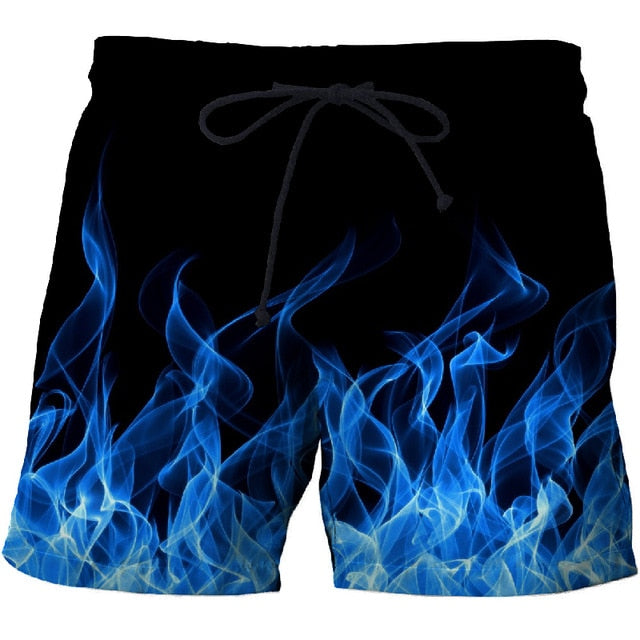 Ice & Fire Dragon 3D Print Summer Beach Shorts Streetwear Men Board Short Plage Casual Quick Dry Sport  Shorts