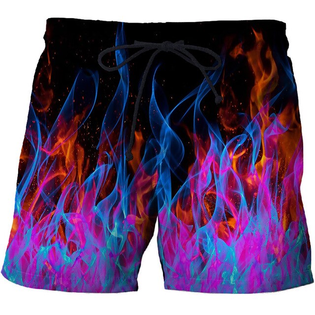 Ice & Fire Dragon 3D Print Summer Beach Shorts Streetwear Men Board Short Plage Casual Quick Dry Sport  Shorts