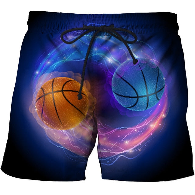 Ice & Fire Dragon 3D Print Summer Beach Shorts Streetwear Men Board Short Plage Casual Quick Dry Sport  Shorts