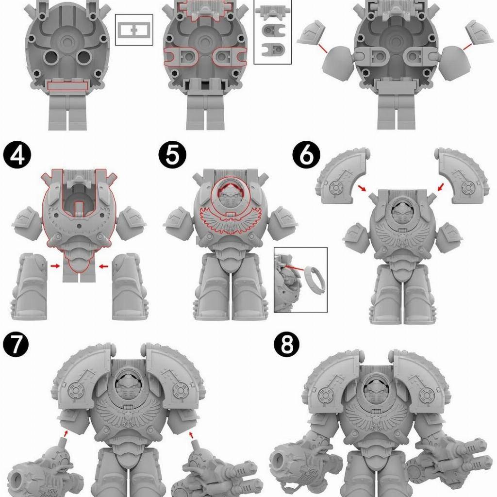 Warhammer 40,000 Blood Angels Saturnine Terminator Big Minifigure