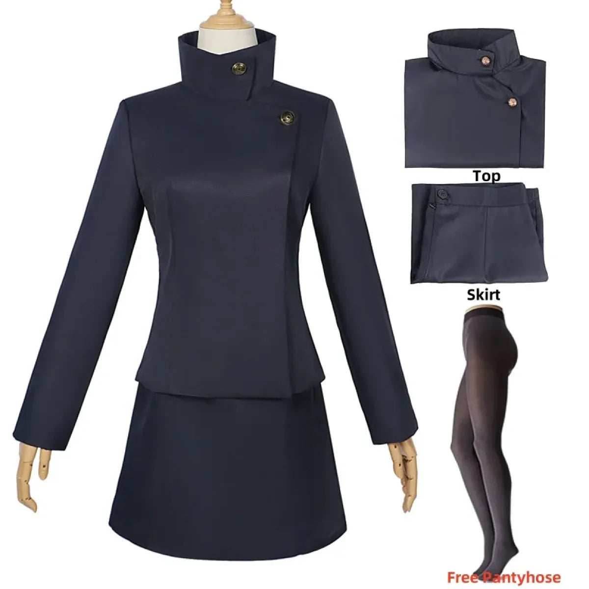Ieiri Shoko Cosplay Outfit – Jujutsu Kaisen School Uniform Set - S / Costume Only
