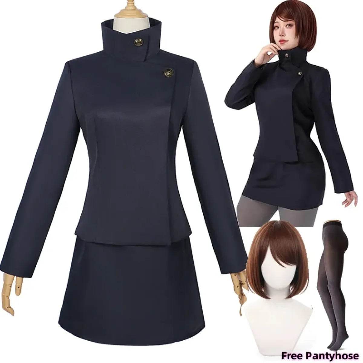 Ieiri Shoko Cosplay Outfit – Jujutsu Kaisen School Uniform Set - S / Costume Only