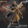 Ignacio Reyes, Hexhunter of the Sea (Male Human Spellsword) - 32mm Scale