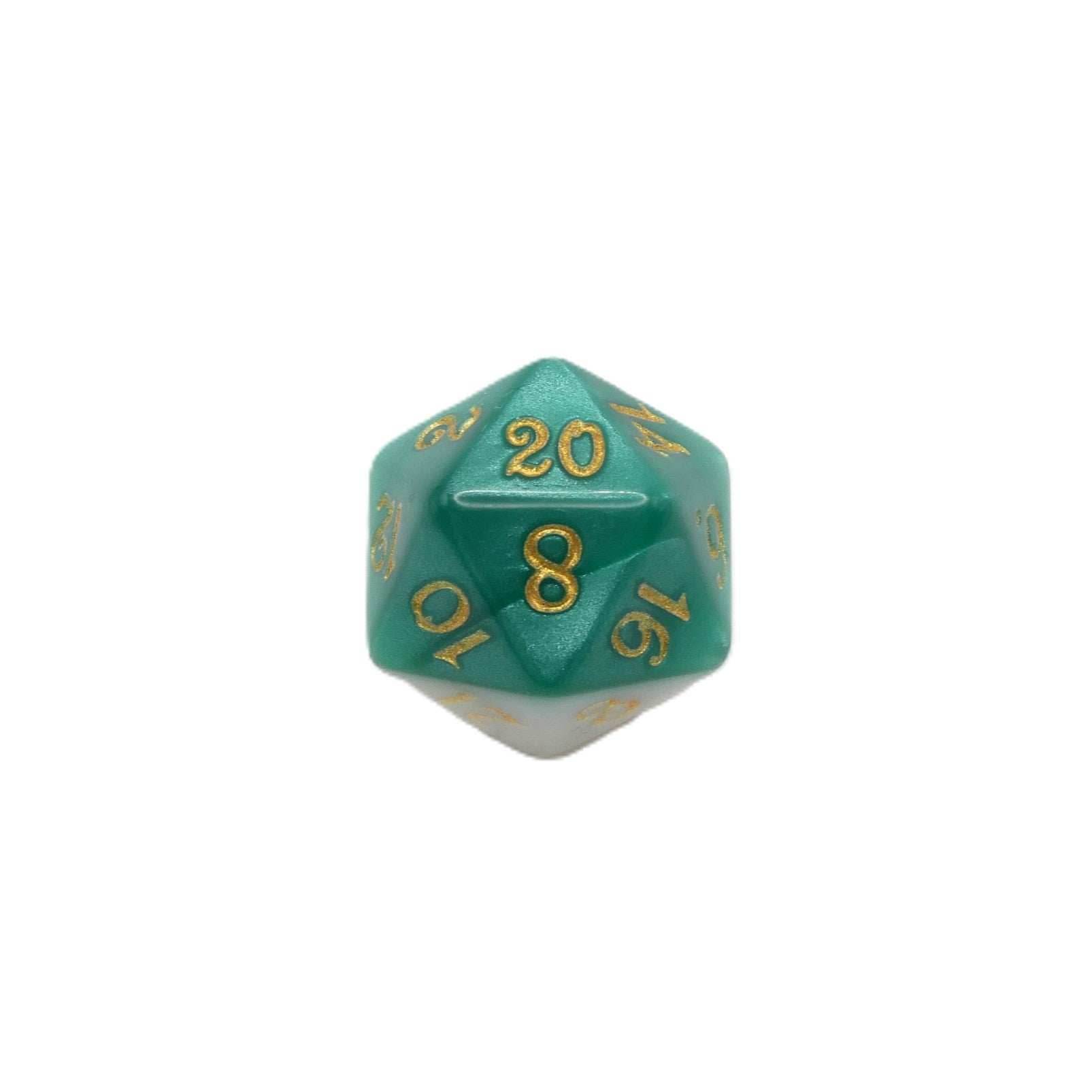 Two-Faced Iguana - 7 Piece DnD Dice Set | Acrylic RPG Gaming Dice - 