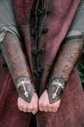 Aragorn's leather bracers (Lord of the Rings) - brown (as pictured) / For one hand