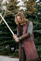 Aragorn's leather bracers (Lord of the Rings) - brown (as pictured) / For one hand