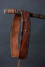Bjorn leather wide belt - brown (like on foto)