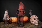 Fantasy leather bracers - Red (like on foto) / Two bracers