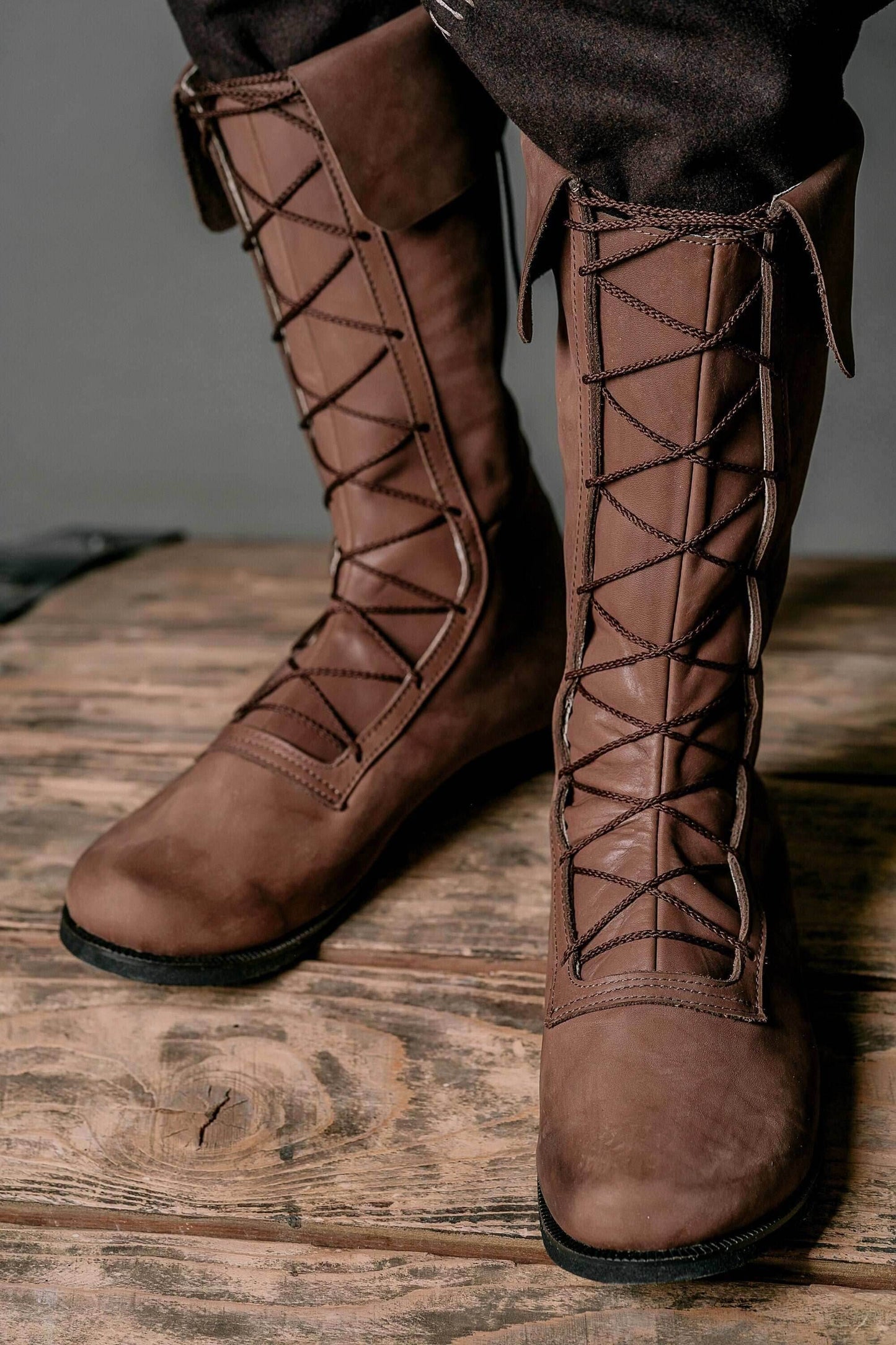 Captain Flint high boots - Brown / 5