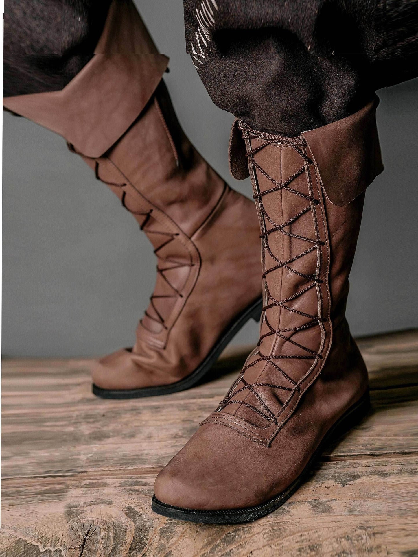 Captain Flint high boots - Brown / 5