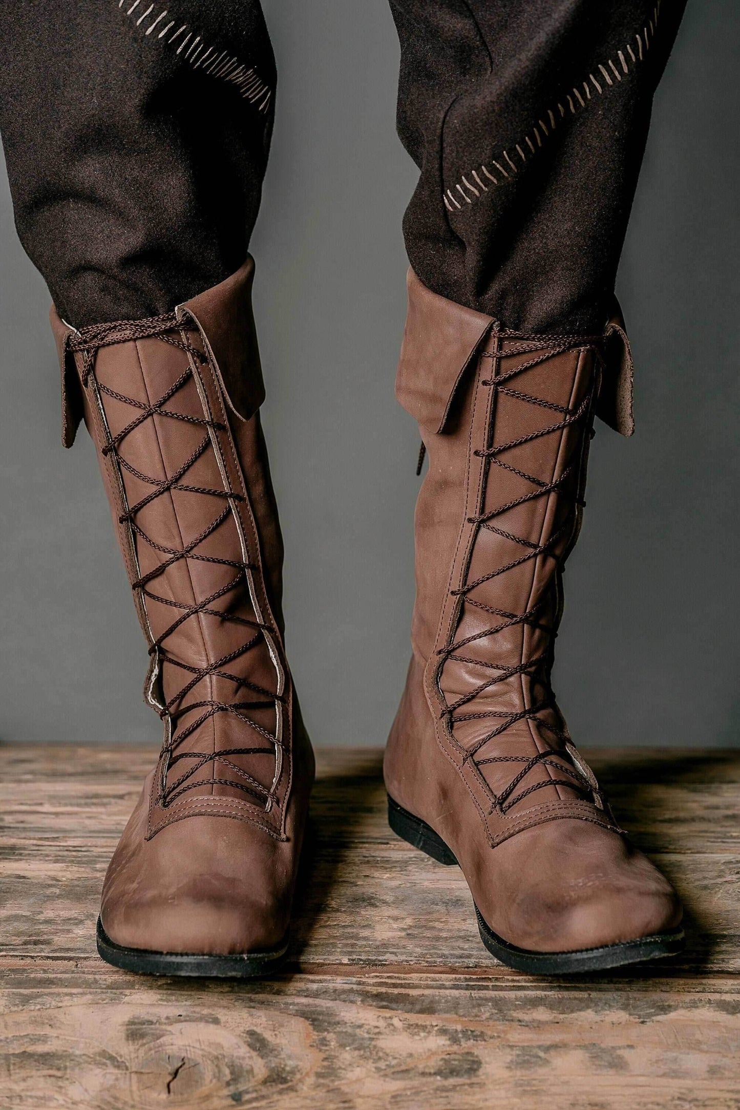 Captain Flint high boots - Brown / 5