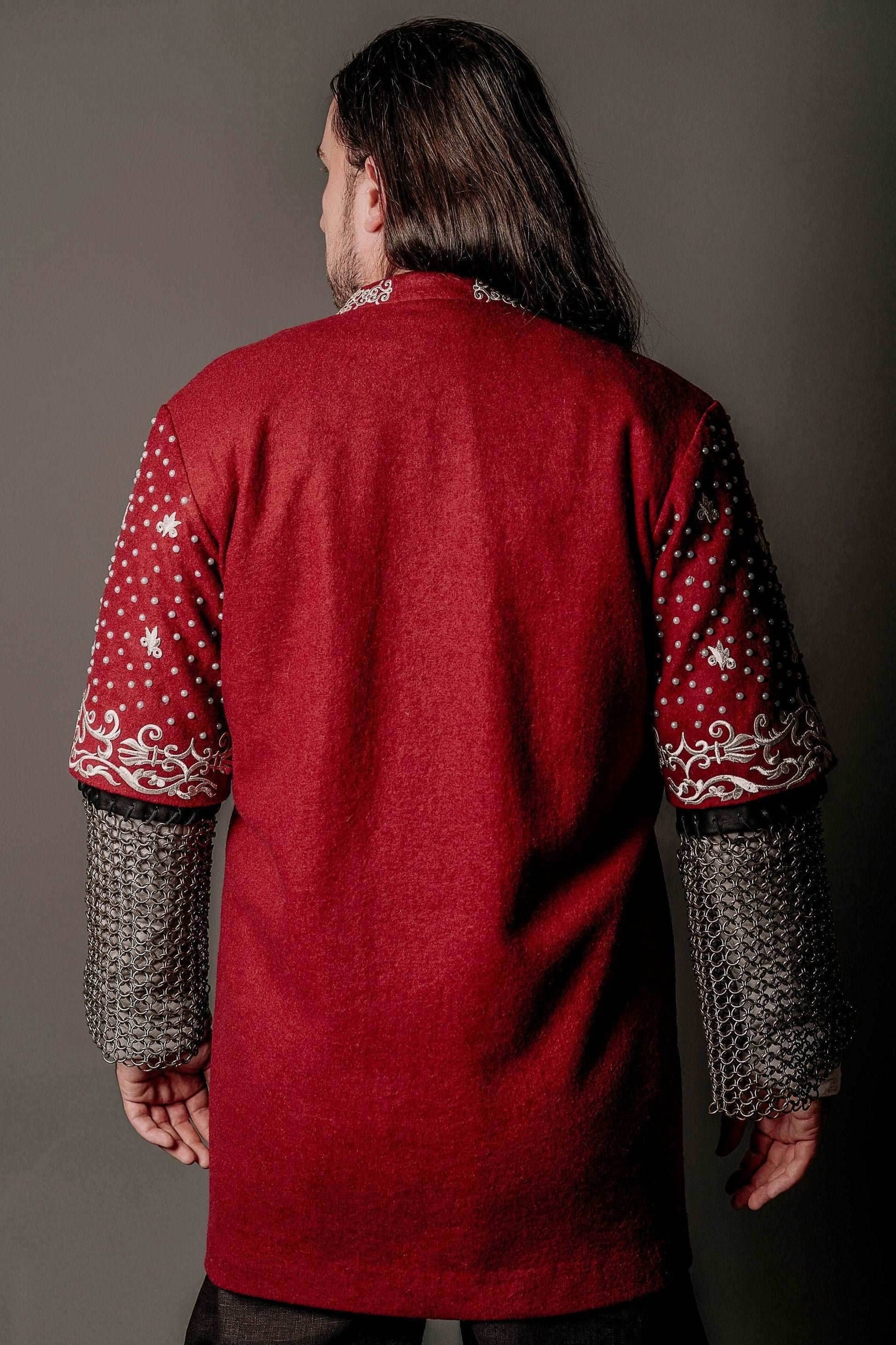 Boromir red wool tunic (Lord of the Rings) - S