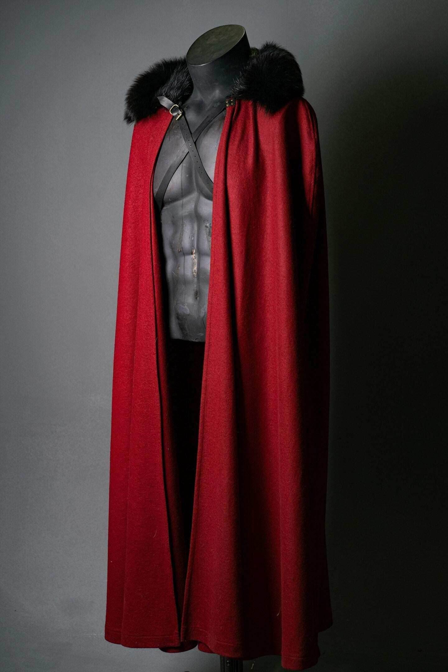 Dracula red cape cloak - 