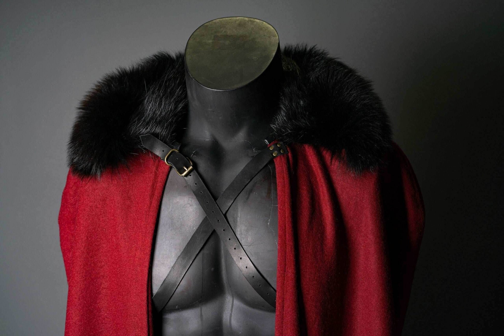 Dracula red cape cloak - 