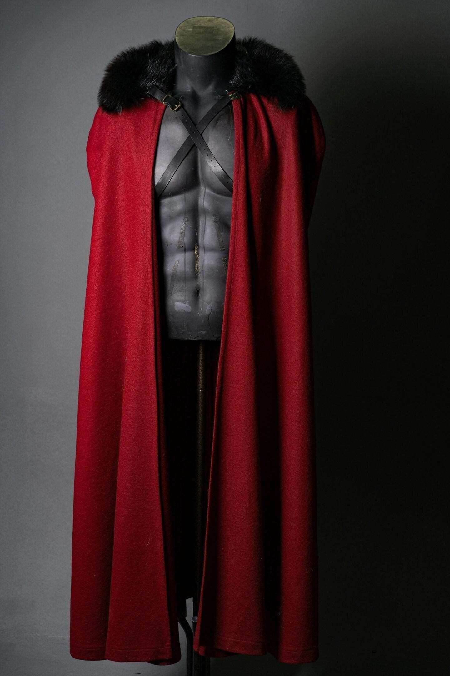 Dracula red cape cloak - 