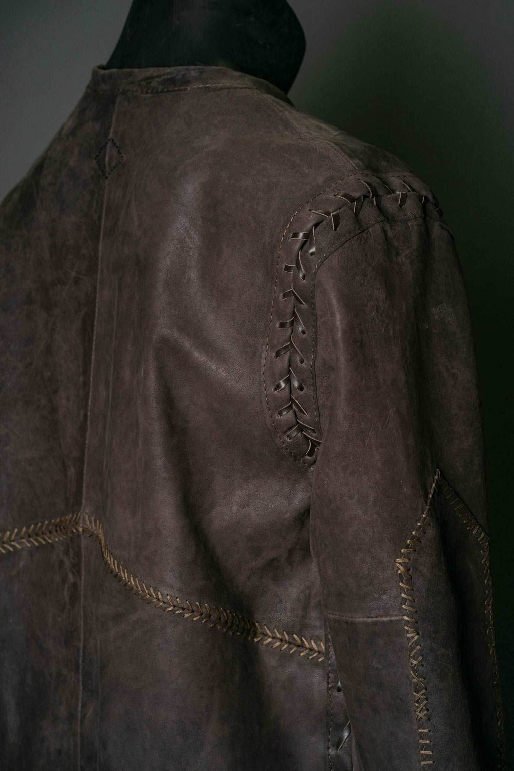 Aragorn duster strider (leather jacket) - XS / Green