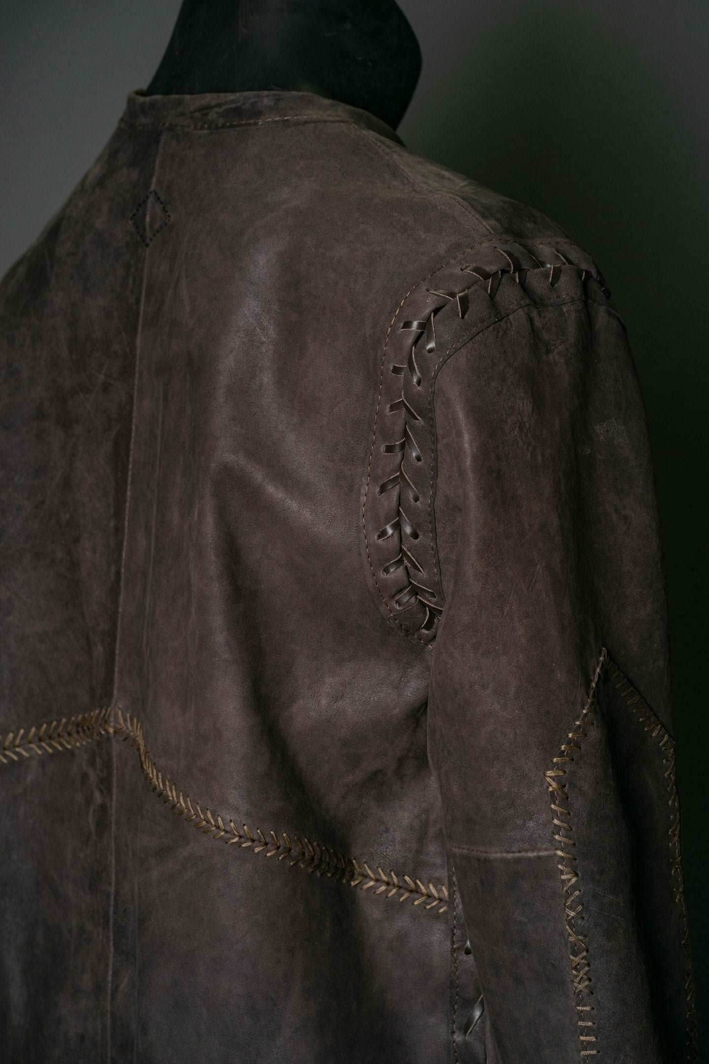 Aragorn duster strider (leather jacket) - XS / Green