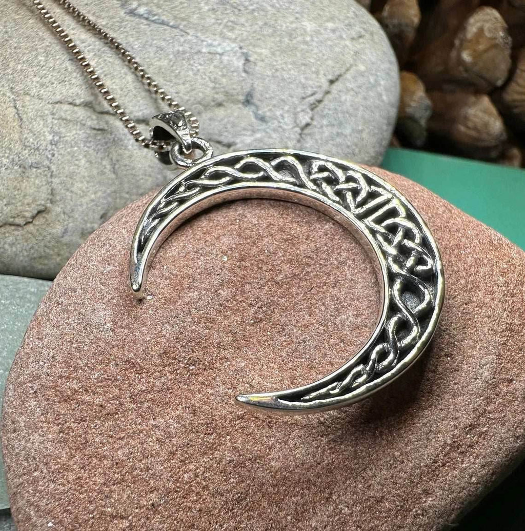 Celtic Knot Moon Necklace - 18
