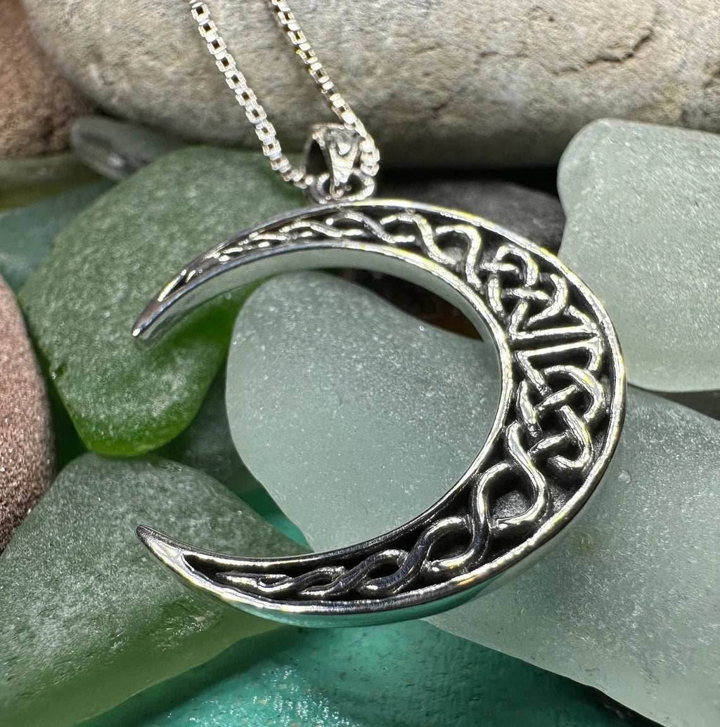 Celtic Knot Moon Necklace - 18