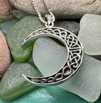 Celtic Knot Moon Necklace - 18