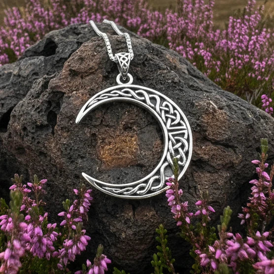 Celtic Knot Moon Necklace
