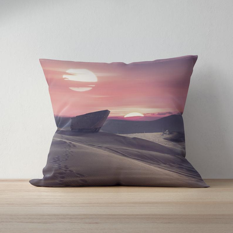 Tatooine Desert Planet Star Wars Pillow