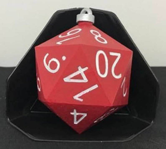 Christmas Ornament - D20 Oversized Dice (Made to Order: Ships 3 days from purchase) - 