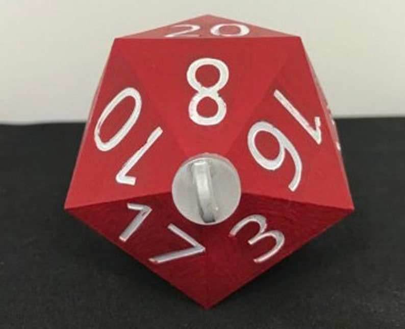 Christmas Ornament - D20 Oversized Dice (Made to Order: Ships 3 days from purchase) - 