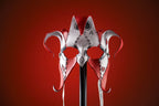 The Joker's Card-Joker Jester Handmade Genuine Leather Mask in Red - 