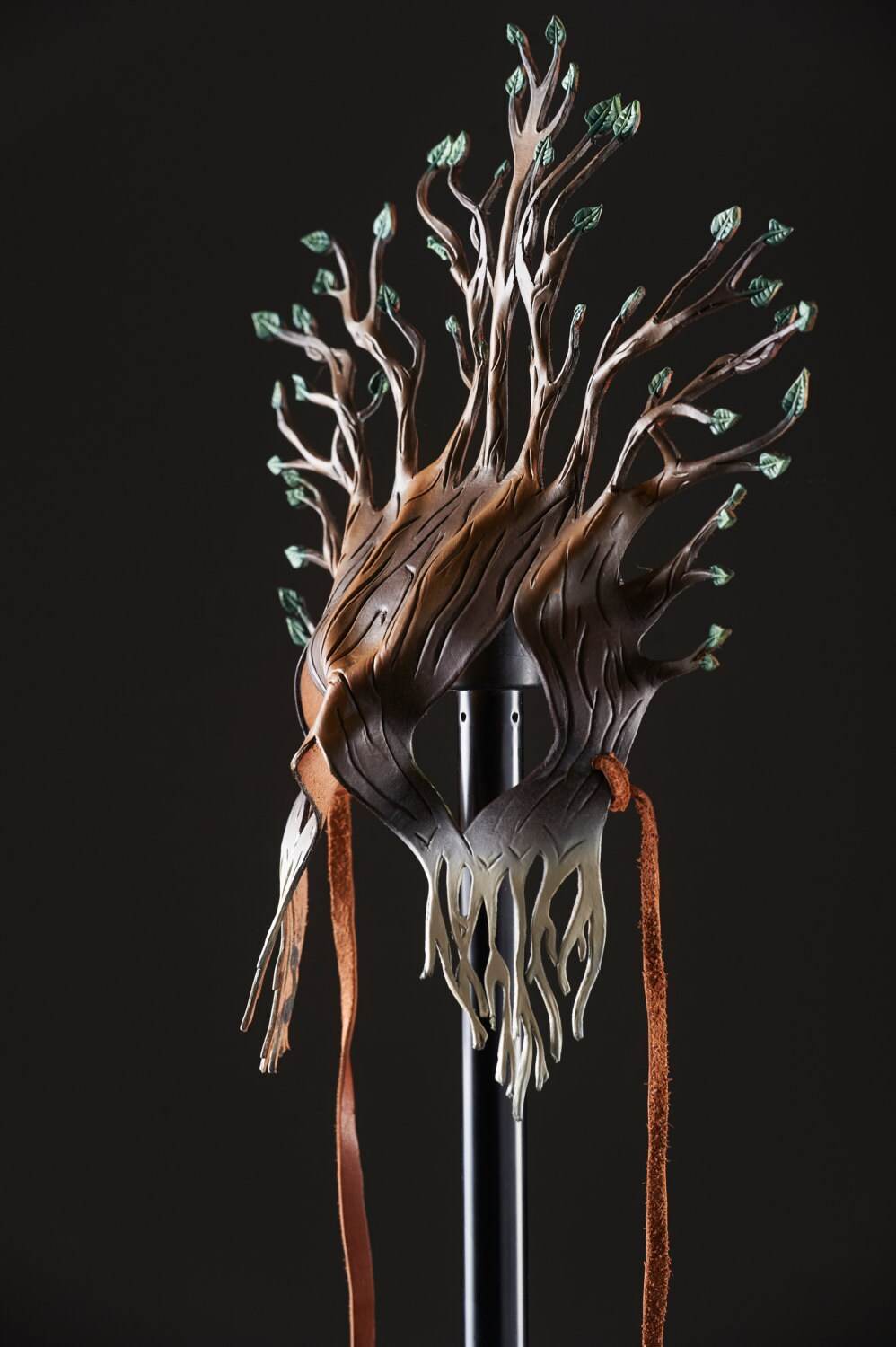 Summer - Handmade Genuine Leather Mask - 