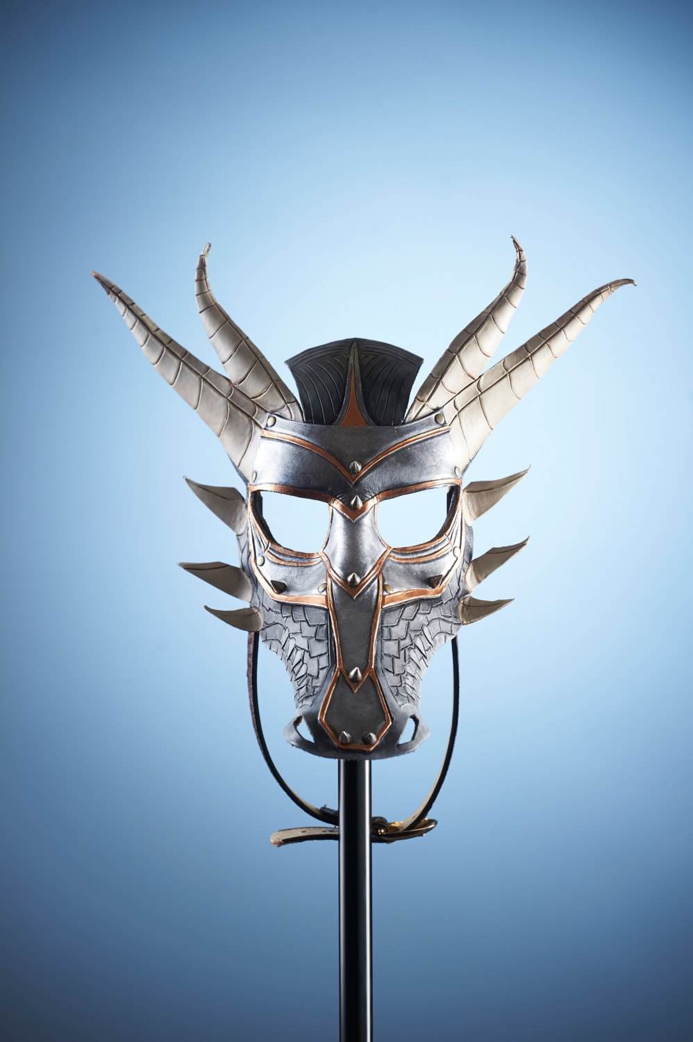 Dragon Handmade Genuine Leather Mask - 