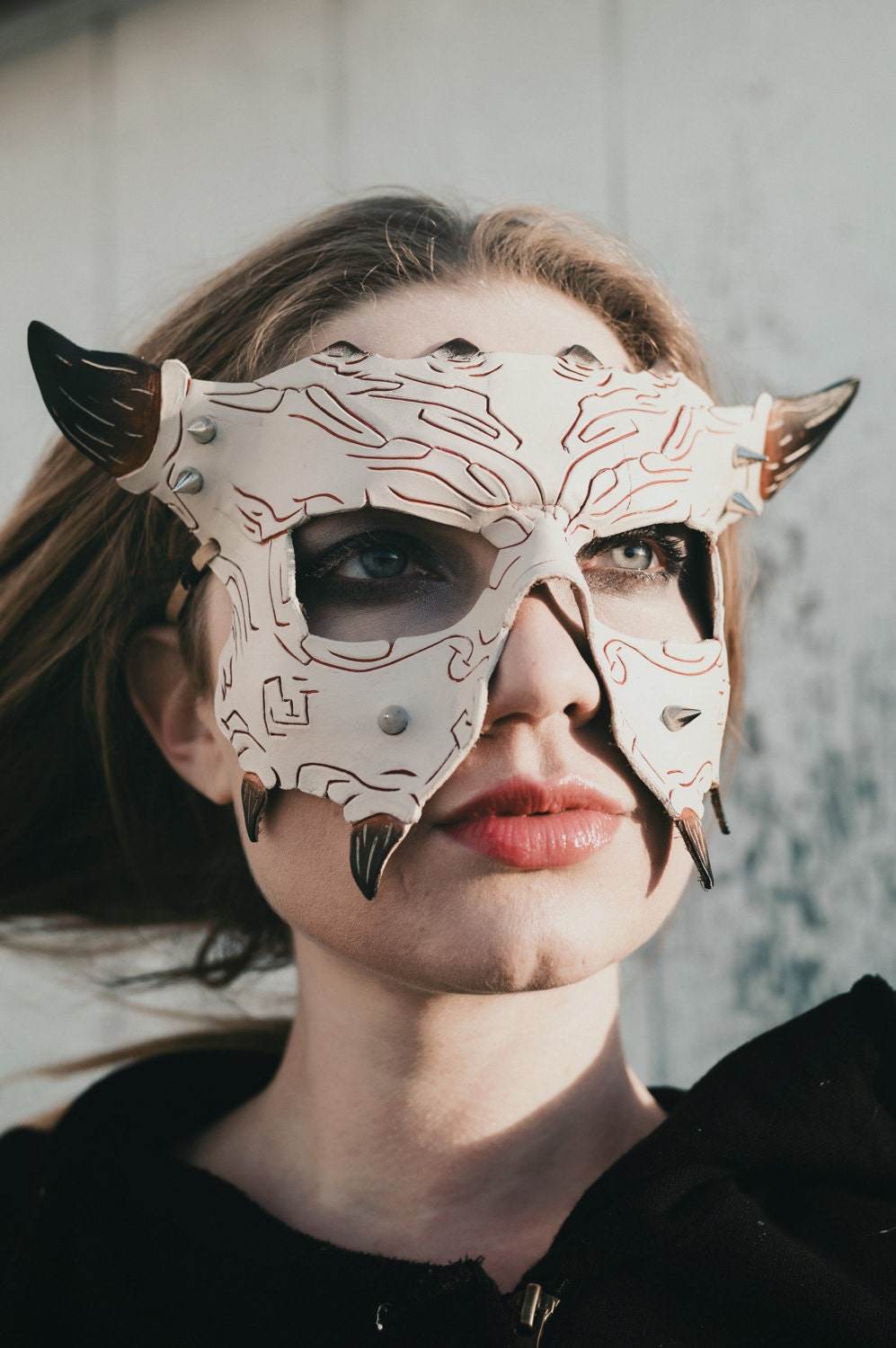 Handmade Genuine Leather Mask - 