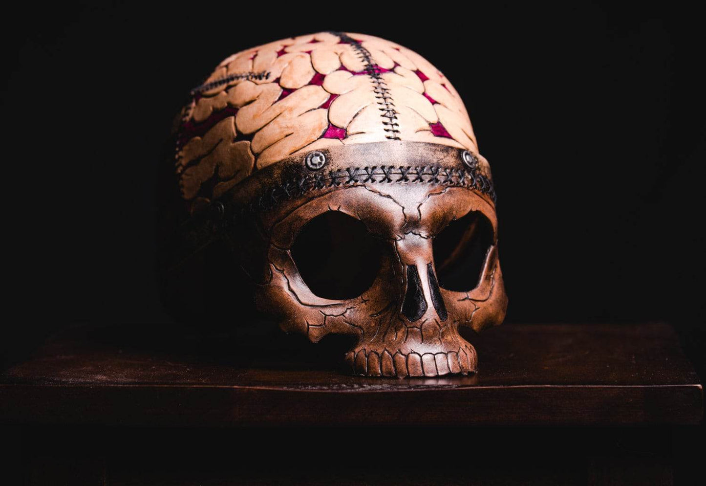 Frank's Brain Handmade Genuine Leather Mask - 