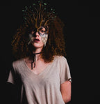 Summer - Handmade Genuine Leather Mask - 