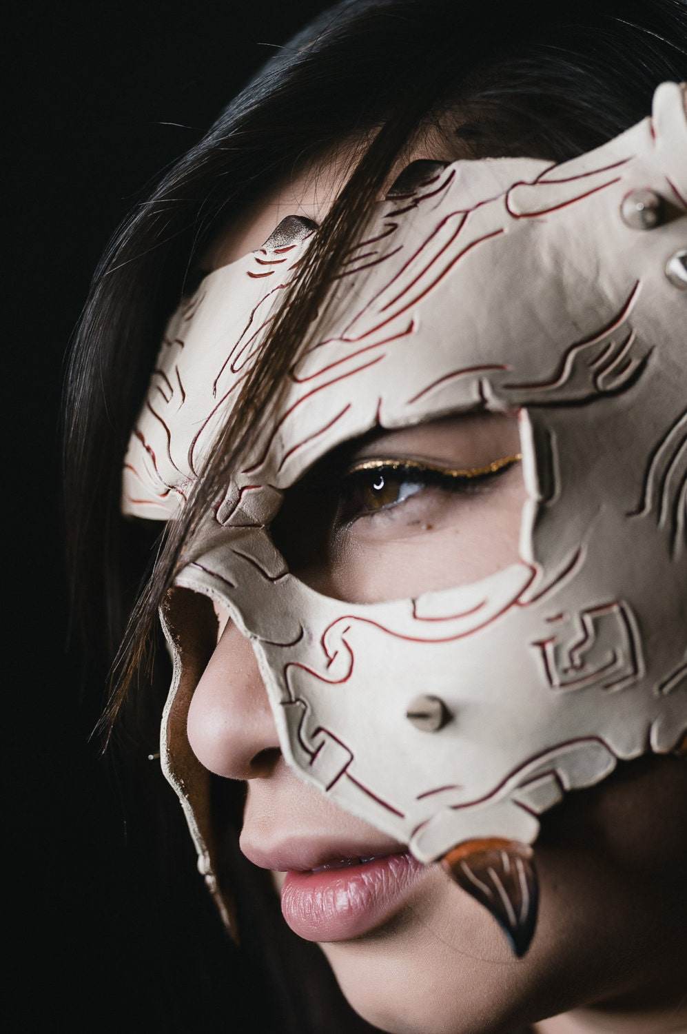 Handmade Genuine Leather Mask - 