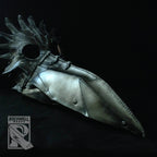 Large Raven Plague Doctor Handmade Genuine Leather Mask - 