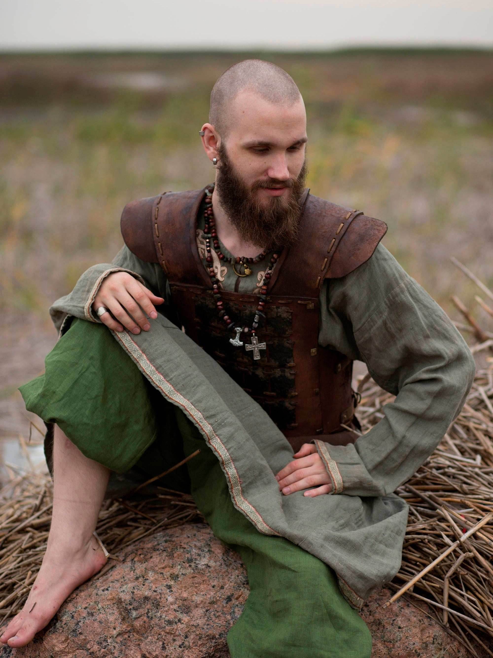 Viking larp leather armor - XS / Full payment