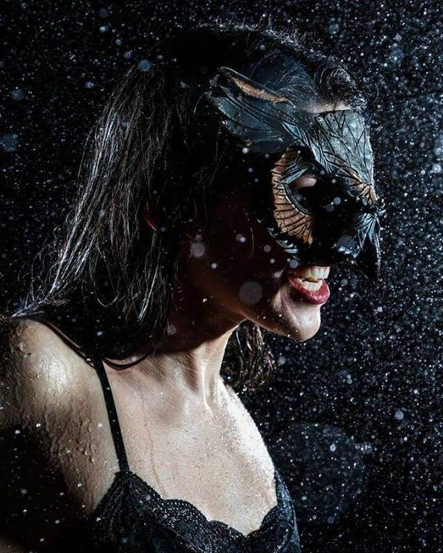 Layered Horned Owl Handmade Genuine Leather Mask - 