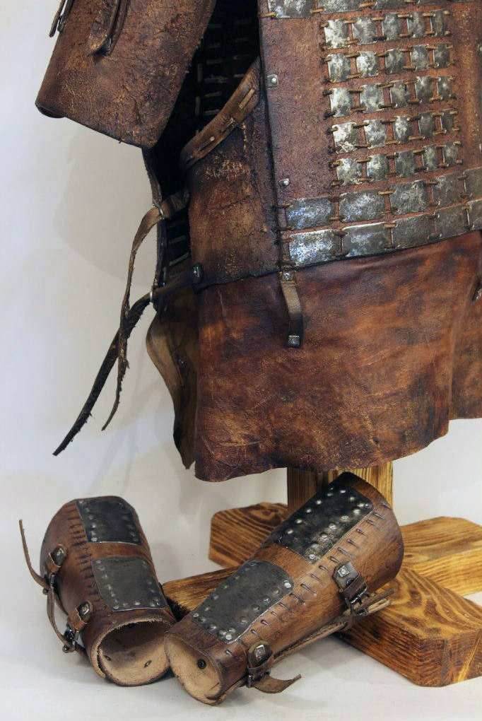 Medieval larp armor (armor with pauldrons + bracers) - XS / Full payment