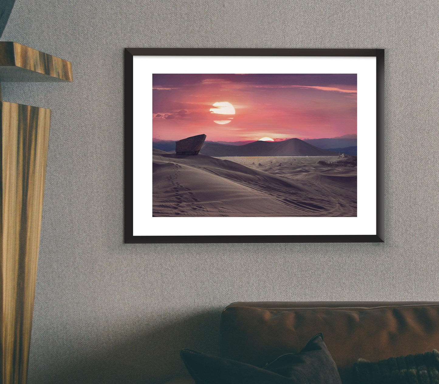 Tatooine Sunrise Desert Planet Star Wars Art Print