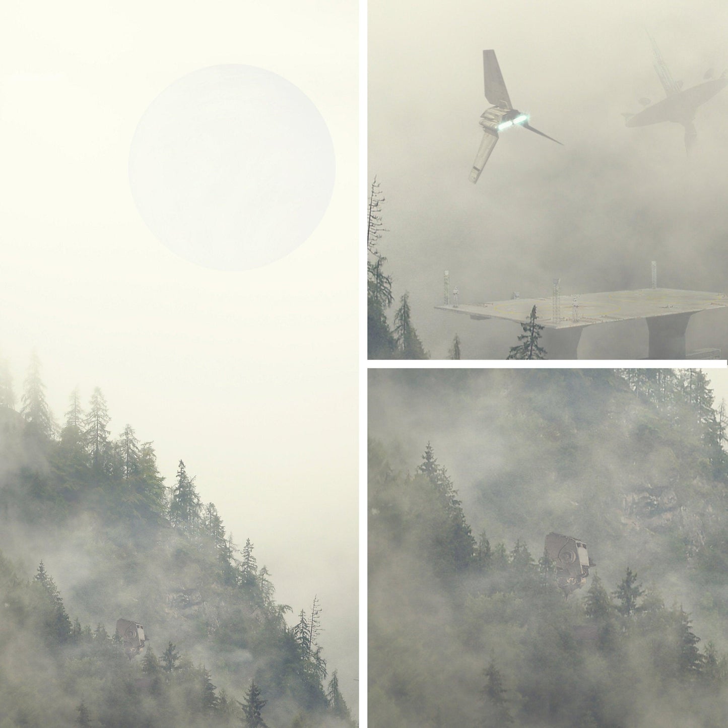 Endor Forest Moon Star Wars Canvas Art