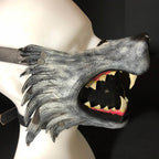 Mouth of the Lycan - Handmade Genuine Leather Riding Mouth Mask - 
