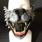 Mouth of the Lycan - Handmade Genuine Leather Riding Mouth Mask - 