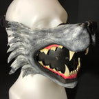 Mouth of the Lycan - Handmade Genuine Leather Riding Mouth Mask - 