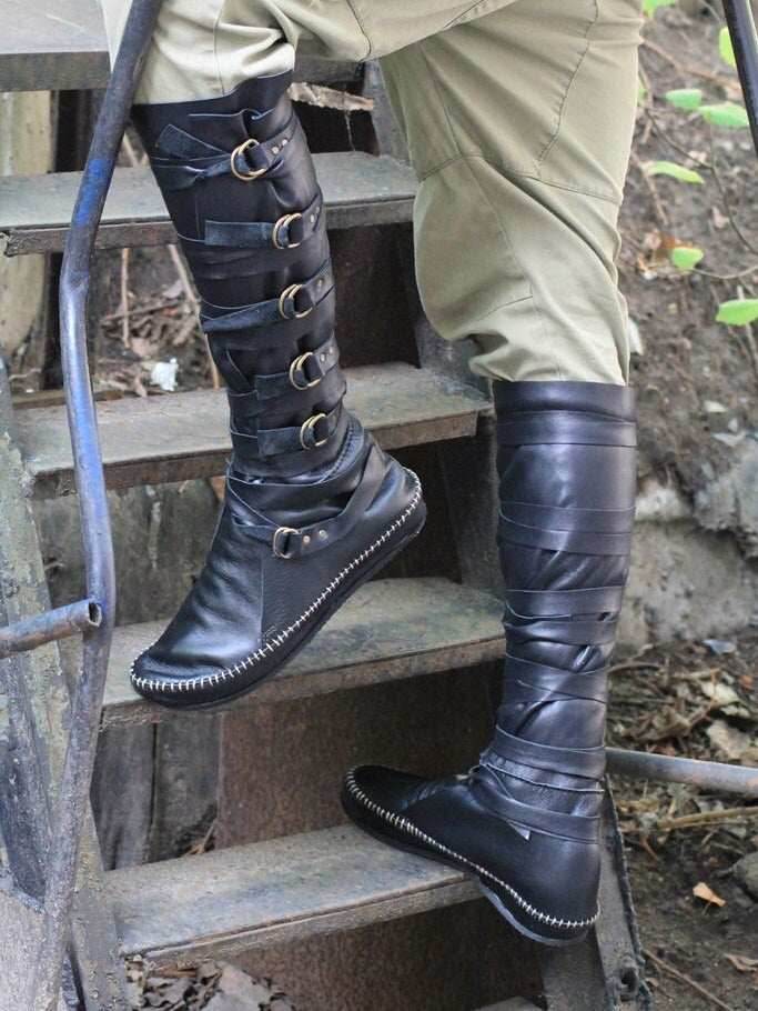 Charles Vane pirate boots (Black Sails) - Black / 5