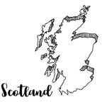 Scotland Map Earrings - 