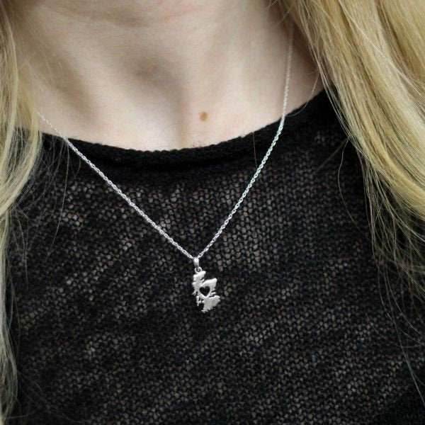 Scotland Map Necklace - 