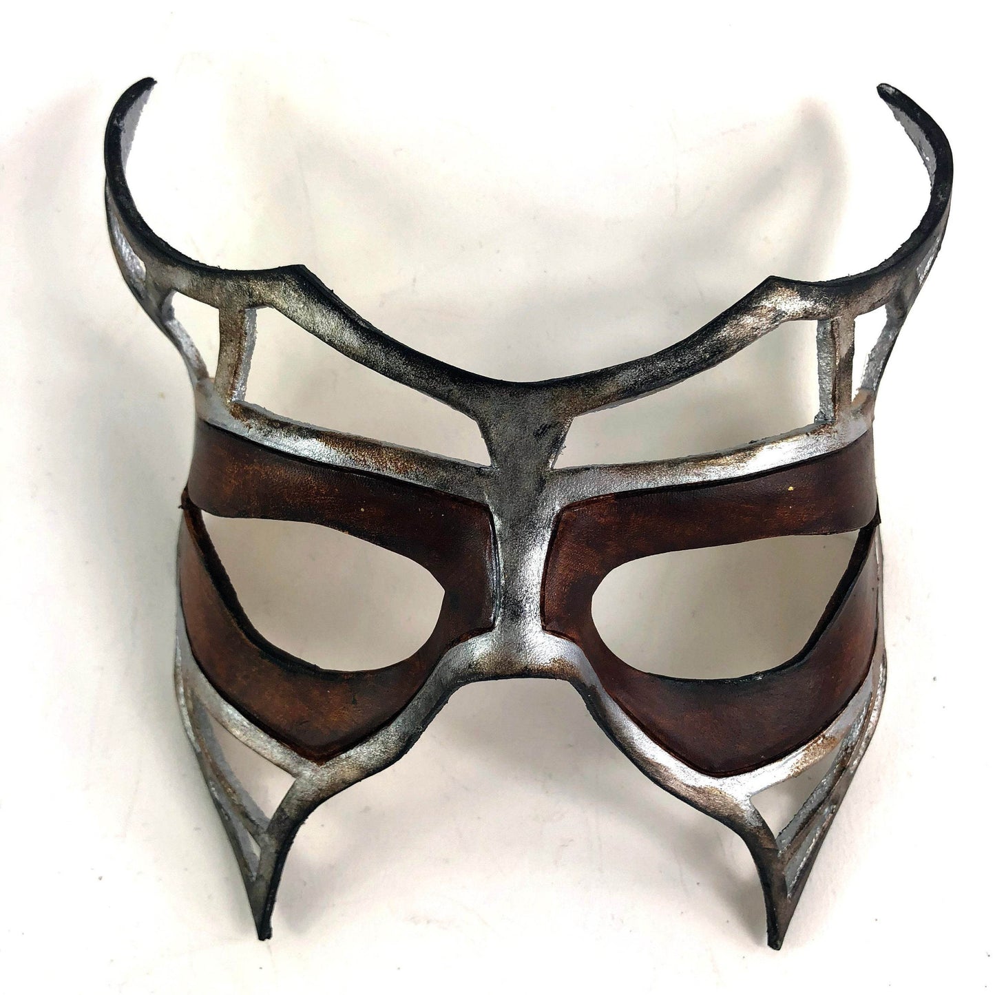 Handcrafted Genuine Leather Royal Warrior Mask - 