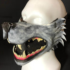 Mouth of the Lycan - Handmade Genuine Leather Riding Mouth Mask - 